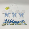 Easter bunny welcome signs